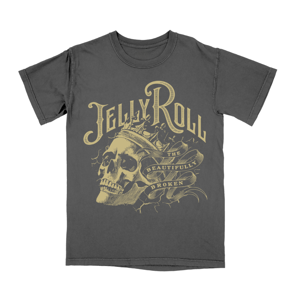 Beautifully Broken Skull King Tee - Apparel