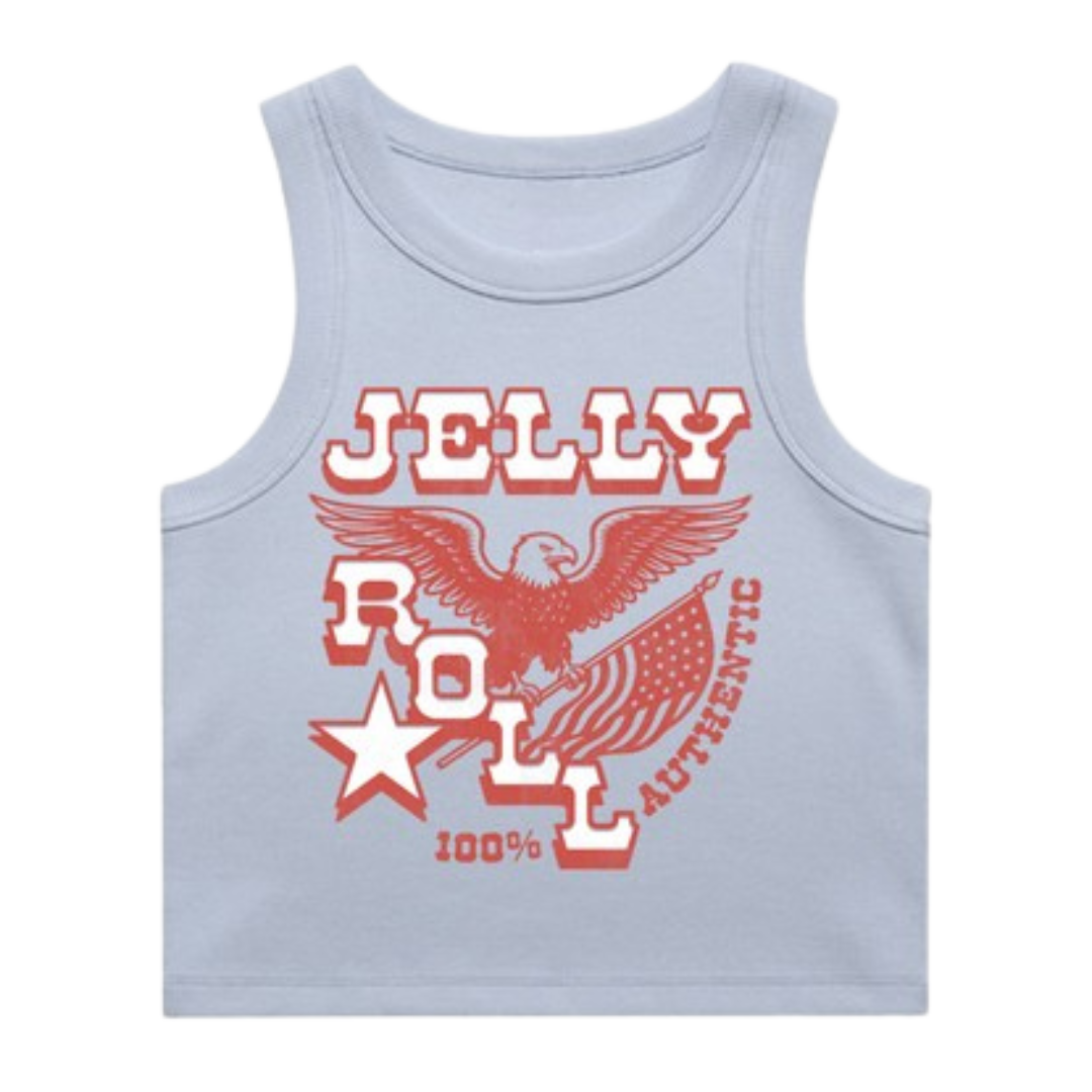 Blue Eagle Crop Tank Top