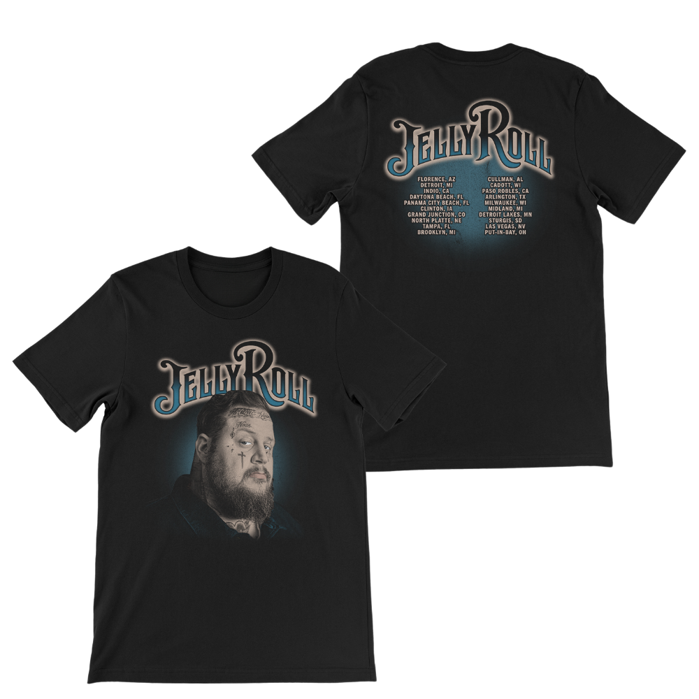 Blue Portrait Tour Tee - T-Shirt