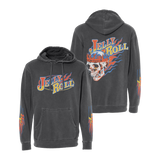 Flame Skull Pigment Black Hoodie - Hoodie