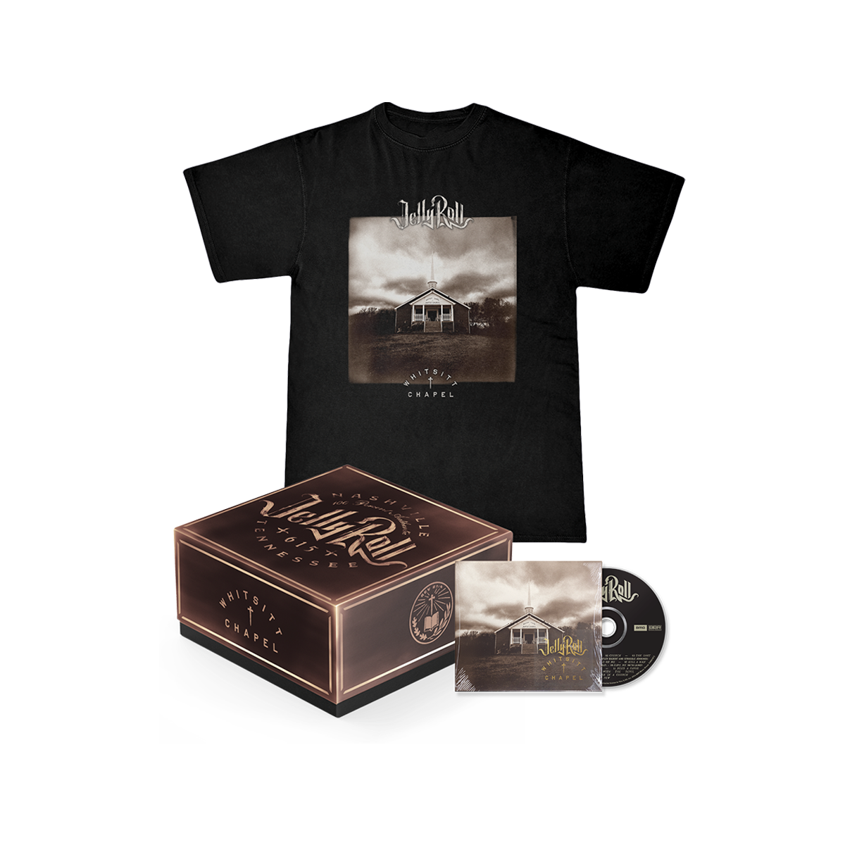 WHITSITT CHAPEL CD and WHITSITT CHAPEL Album Cover Tee Box