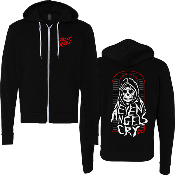 Even Angels Cry Zip Up Hoodie – Jelly Roll Official